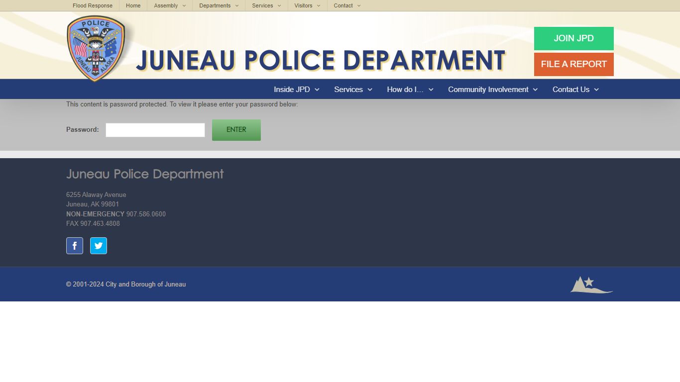 JPD – Warrants List Update – City and Borough of Juneau